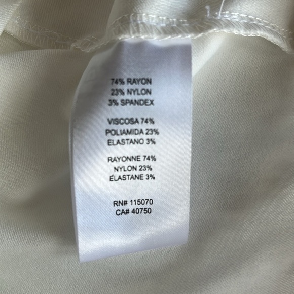 Nina Leonard Ivory Sleeveless Dress Size M - Picture 7 of 7